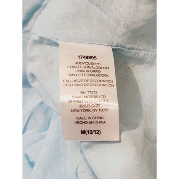 NWT French Connection Youth Girl's Dress Blue Lemon Floral Ruffle, Size L 14/16 - Picture 4 of 4